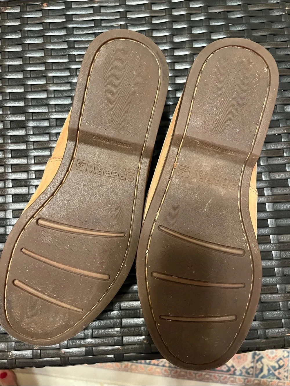 Sperry Classic Men's Tan Leather Boat Shoes Size 8.5